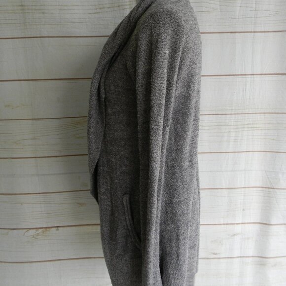 BAREFOOT DREAMS COZYCHIC LITE LIGHT GRAY OPEN DRAPEY CARDIGAN SZ XS/S - Picture 2 of 4